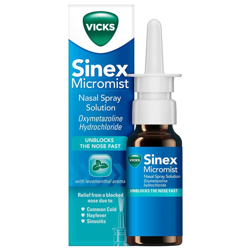 Vicks Sinex Micromist Nasal Decongestant Pump Spray - 15ml - VSM