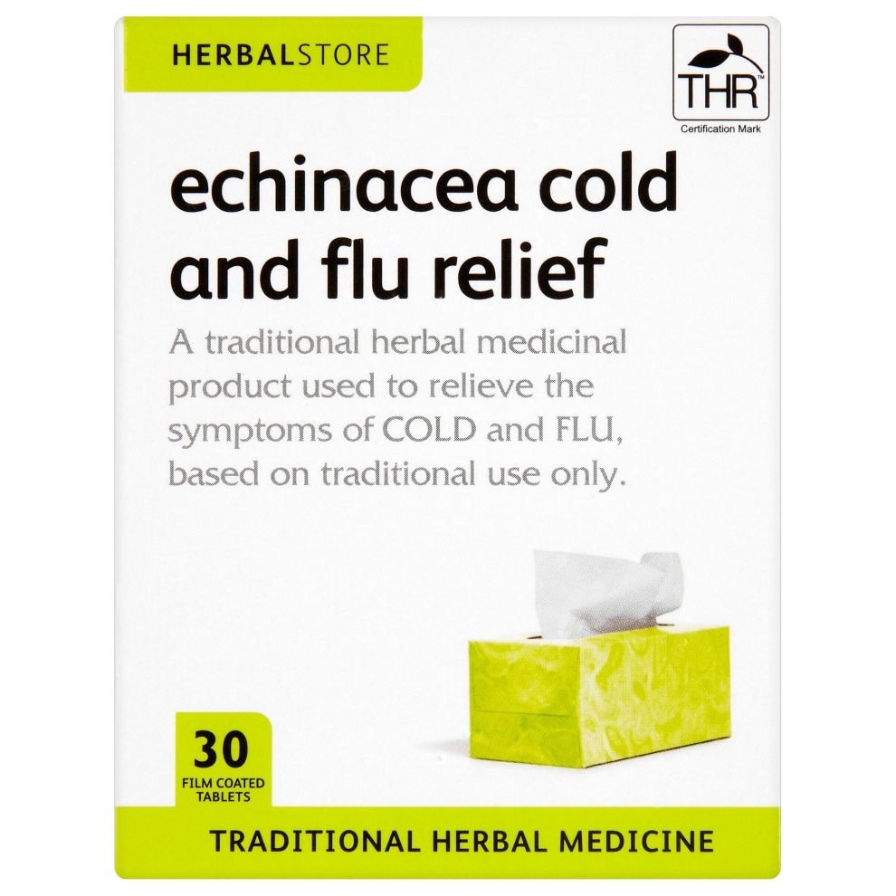 HerbalStore Echinacea Cold and Flu Relief Tablets 30 VSM Pharmacy