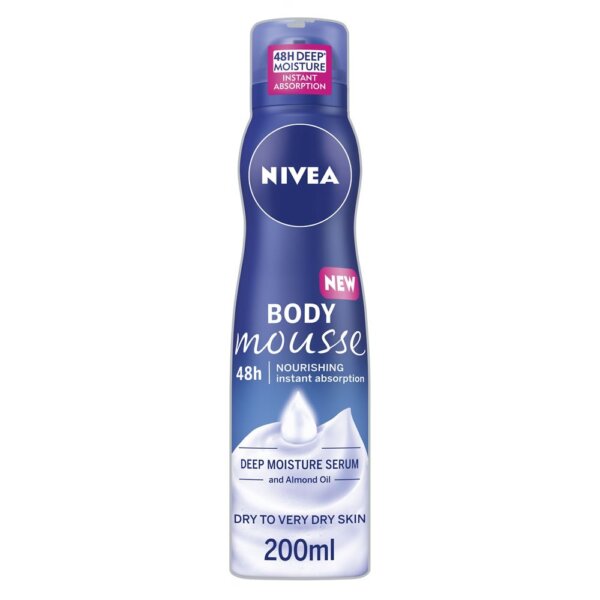 Nivea Nourishing Body Mousse with Almond for Dry to Very Dry Skin - 200ml