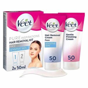 Veet Face Hair Removal Kit For Sensitive Skin 50ml - 2 pack