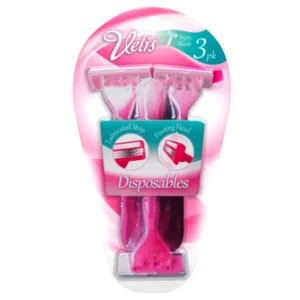 Velis Ladies Triple Blade Disposable Razors - 3