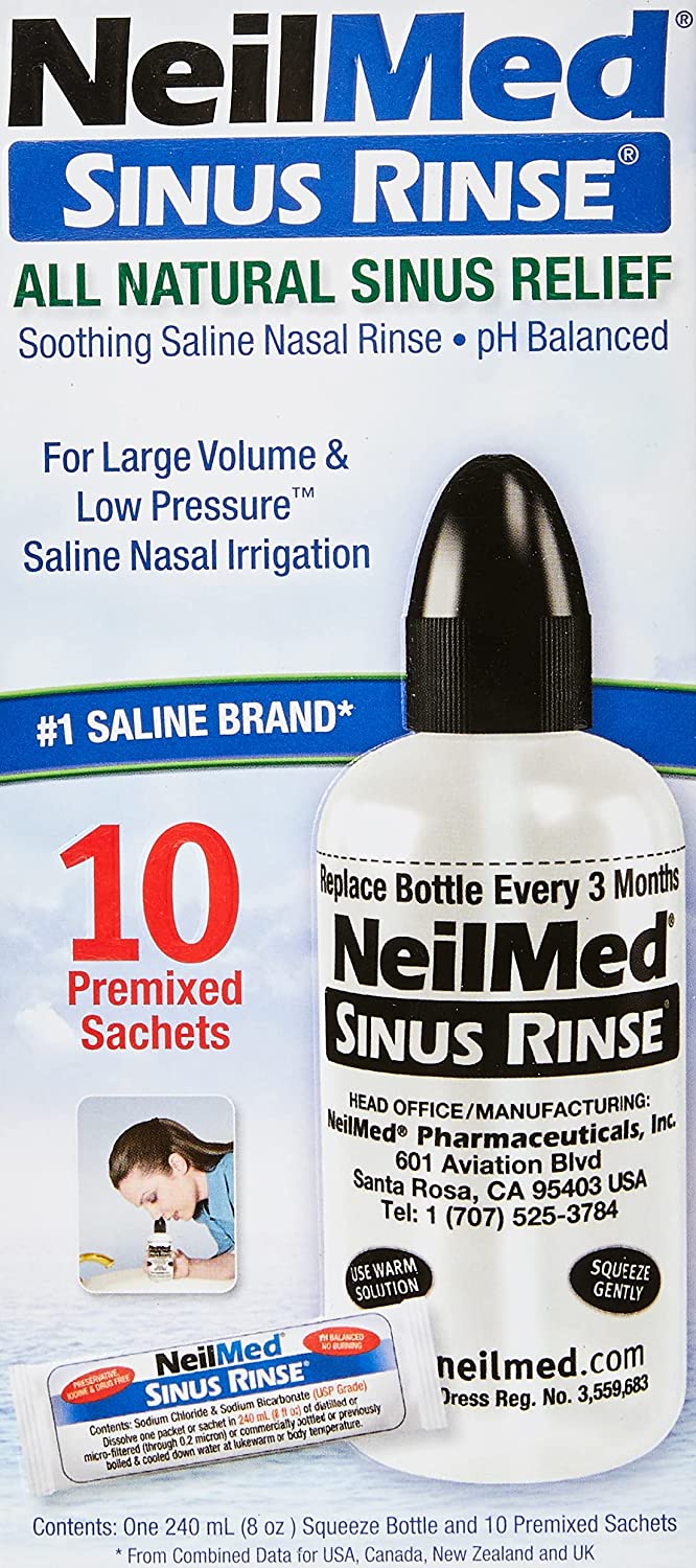 Neilmed Adult Sinus Rinse Kit with Premixed Sachets - VSM Pharmacy