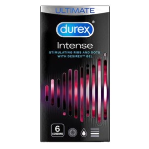 Durex Intense Ribbed Dotted Condoms - 6
