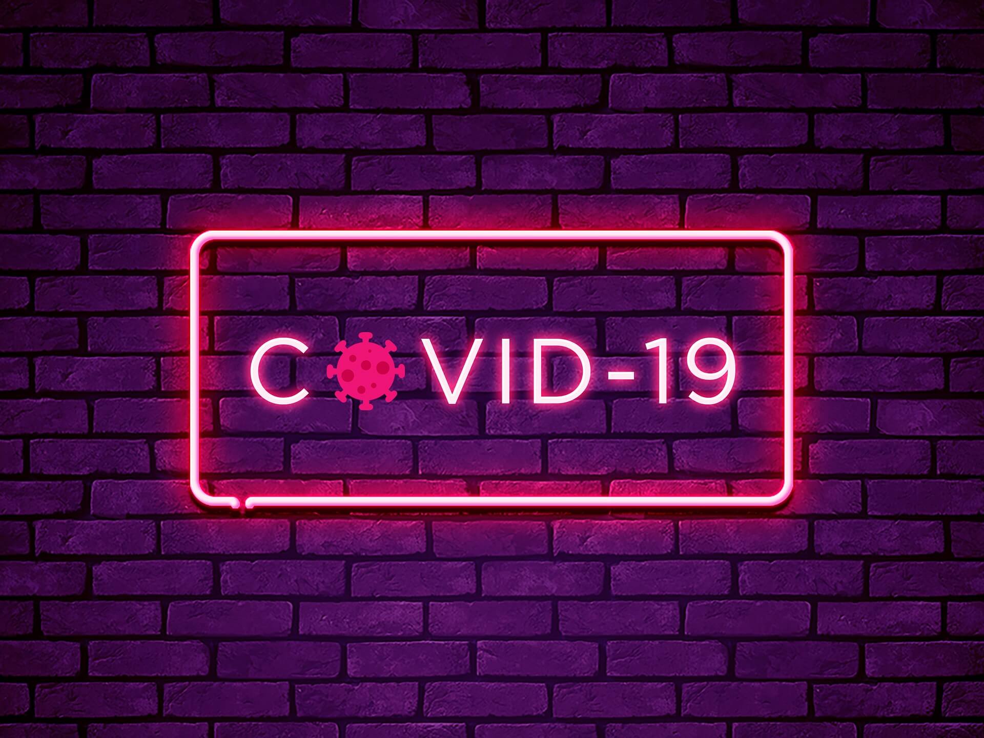 A sign saying COVID-19