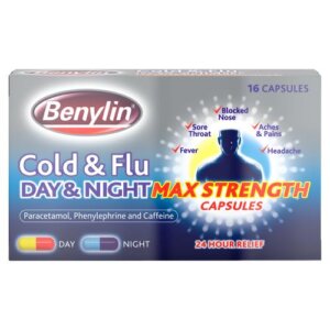 Benylin Cold and Flu Day and Night Max Strength Capsules - 16