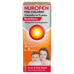 Nurofen For Children Strawberry Oral Suspension from 3 Months to 9 Years - 100ml