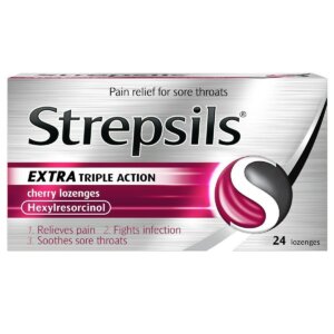 Strepsils Extra Triple Action Cherry Lozenges - 24