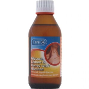 Care Glycerin Lemon and Honey with Glucose Oral Solution - 200ml
