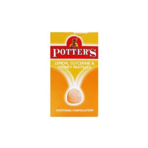 Potters Lemon Glycerine and Honey Pastilles - 45g