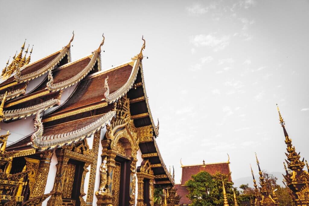 Picture of temple roof in Thailand