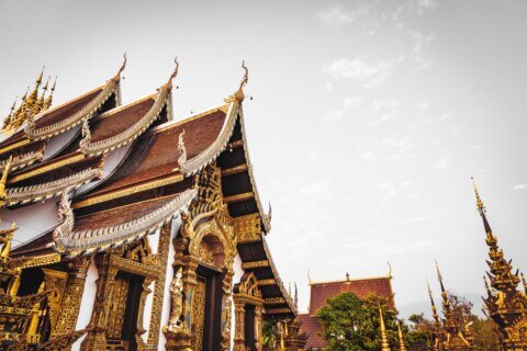 Picture of temple roof in Thailand