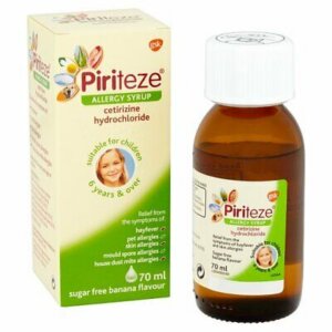Piriteze Children's Hayfever and Allergy Syrup - 70ml