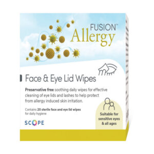 Allergy Fusion Face & Eye Lid Wipes - 20